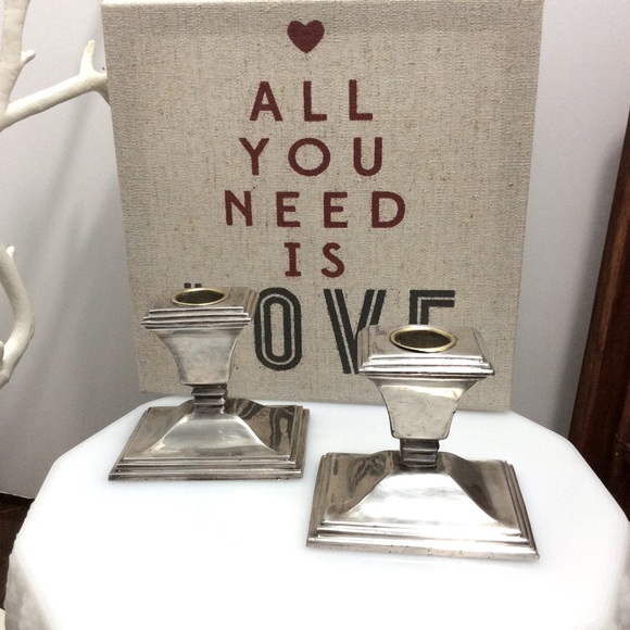 Vintage Coronet Plate candle holders - Picture 3 of 5